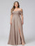 A-Line Off-the-Shoulder Sleeveless Ruched Long Chiffon Plus Size Bridesmaid Dresses with Split Side