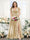 A-Line V-Neck Split Side Ruched Floor-Length Chiffon Plus Size Bridesmaid Dresses