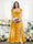 A-Line V-Neck Split Side Ruched Floor-Length Chiffon Plus Size Bridesmaid Dresses