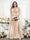 A-Line V-Neck Split Side Ruched Floor-Length Chiffon Plus Size Bridesmaid Dresses