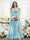 A-Line V-Neck Split Side Ruched Floor-Length Chiffon Plus Size Bridesmaid Dresses