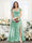 A-Line V-Neck Split Side Ruched Floor-Length Chiffon Plus Size Bridesmaid Dresses