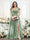 A-Line V-Neck Split Side Ruched Floor-Length Chiffon Plus Size Bridesmaid Dresses
