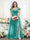 A-Line V-Neck Split Side Ruched Floor-Length Chiffon Plus Size Bridesmaid Dresses