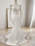 Trumpet/Mermaid Sweetheart Long Sleeves Lace Wedding Dresses