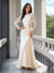 A-Line/Princess Scoop Long Sleeves Wedding Dresses with Lace
