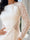 A-Line/Princess Scoop Long Sleeves Wedding Dresses with Lace