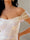 Sheath/Column Off-the-Shoulder Sparkling Wedding Dresses with High Split