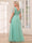 A-Line/Princess Tulle Long Plus Size Bridesmaid Dresses with Sleeves