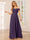 A-Line/Princess Off-the-Shoulder Long Bridesmaid Dresses with Applique