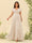 A-Line/Princess V-Neck Plus Size Bridesmaid Dresses with Ruffles