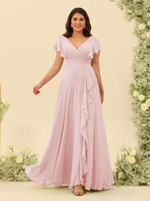 plus size bridesmaid dresses pink Polaris Bridesmaid Gown
