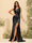 Sheath/Column One-Shoulder Long Formal Dresses with Split Side & Ruched
