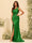 Sheath/Column One-Shoulder Long Formal Dresses with Split Side & Ruched