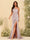 Sheath/Column One-Shoulder Sweetheart Long Formal Dresses with Split Side & Ruched