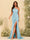 Sheath/Column One-Shoulder Sweetheart Long Formal Dresses with Split Side & Ruched