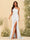 Sheath/Column One-Shoulder Sweetheart Long Formal Dresses with Split Side & Ruched
