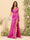 Sheath/Column V-Neck Long Formal Dresses with Split Side & Ruched