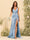Sheath/Column V-Neck Long Formal Dresses with Split Side & Ruched
