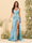 Sheath/Column V-Neck Long Formal Dresses with Split Side & Ruched