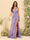 Sheath/Column V-Neck Long Formal Dresses with Split Side & Ruched