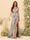 Sheath/Column V-Neck Long Formal Dresses with Split Side & Ruched