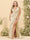 Sheath/Column V-Neck Long Formal Plus Size Dresses with Split Side & Ruched