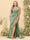 Sheath/Column V-Neck Long Formal Plus Size Dresses with Split Side & Ruched
