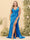 Sheath/Column V-Neck Long Formal Plus Size Dresses with Split Side & Ruched