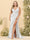 Sheath/Column V-Neck Long Formal Plus Size Dresses with Split Side & Ruched