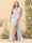 Sheath/Column V-Neck Long Formal Plus Size Dresses with Split Side & Ruched