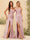 Sheath/Column Halter Sweetheart Long Formal Dresses with Split Side & Ruched