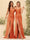 Sheath/Column Halter Sweetheart Long Formal Dresses with Split Side & Ruched