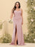 Sheath/Column Halter Sweetheart Long Formal Plus Size Dresses with Split Side & Ruched