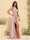 Sheath/Column Criss Cross Long Formal Dresses with Split Side & Ruched