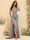 Sheath/Column Criss Cross Long Formal Dresses with Split Side & Ruched
