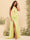 Sheath/Column Criss Cross Long Formal Dresses with Split Side & Ruched