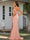 Sheath/Column Off-the-Shoulder Spaghetti Straps Floor-Length Formal Dresses with Split Side