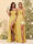 Sheath/Column Spaghetti Straps Long Formal Dresses with Split Side