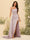 Sheath/Column One-Shoulder Long Formal Dresses with Split Side & Ruched