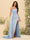 Sheath/Column One-Shoulder Long Formal Dresses with Split Side & Ruched
