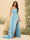 Sheath/Column One-Shoulder Long Formal Dresses with Split Side & Ruched
