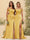 Sheath/Column Off-the-Shoulder Long Formal Dresses with Split Side