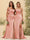 Sheath/Column Off-the-Shoulder Long Formal Dresses with Split Side