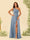 A-Line/Princess One-Shoulder Long Bridesmaid Dresses with Split Side