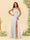 A-Line/Princess One-Shoulder Long Bridesmaid Dresses with Split Side