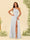 A-Line/Princess One-Shoulder Long Bridesmaid Dresses with Split Side