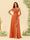 A-Line/Princess One-Shoulder Long Bridesmaid Dresses with Split Side
