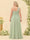 A-Line/Princess One-Shoulder Long Bridesmaid Plus Size Dresses with Split Side