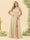 A-Line/Princess One-Shoulder Long Bridesmaid Plus Size Dresses with Split Side